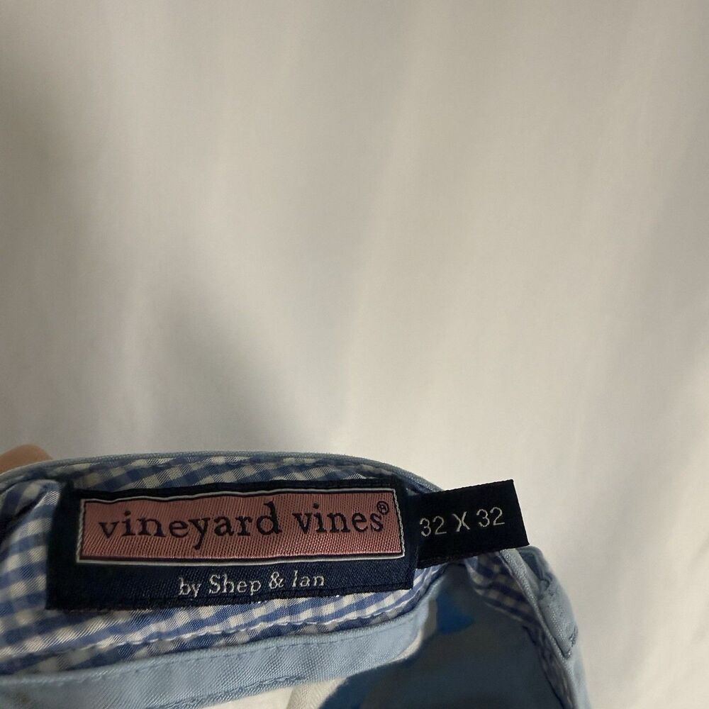 Vineyard Vines Slim Fit Chino Pants Men's 32x32 Blue Flat Front Slash Pockets - Picture 7 of 10